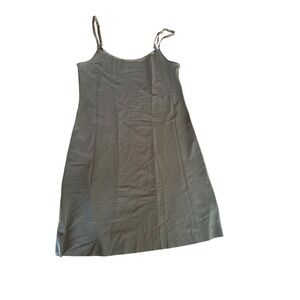 Commando Womens Adjustable Strap Black Slip Dress Nylon/Spandex Blend M